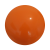 Mini plastic bal 10 cm - druk op 1 positie oranje