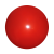 Mini plastic bal 10 cm - druk op 1 positie rood