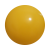 Mini plastic bal 10 cm - druk op 1 positie geel