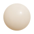 Mini plastic bal 10 cm - druk op 1 positie wit