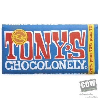 Afbeelding van relatiegeschenk:Tony's Chocolonely Puur chocoladereep 70%, 180 gram