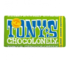 Tony's Chocolonely Puur-Amandel-Zeezout 180 gram bedrukken