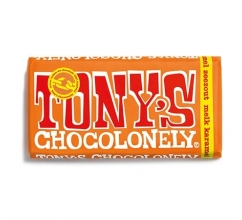 Tony's Chocolonely Melk-Karamel Zeezout, 180 gram bedrukken