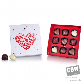 Afbeelding van relatiegeschenk:Love chocolates - Praliens voor Valentijn Pralines